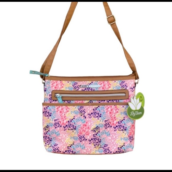 Lily Bloom Bags Lily Bloom Spring Pink Girly Rainbow Crossbody Bag